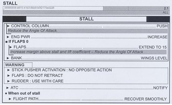 دستورالعمل بازیابی واماندگی در آخرین FCOM کارخانه سازنده