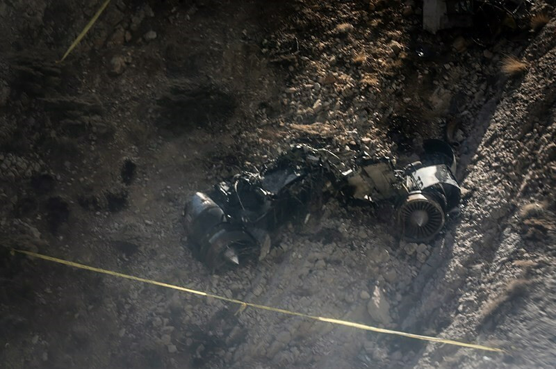 لاشه هواپیمای ترکیه ای سقوط کرده در ارتفاعات هلن