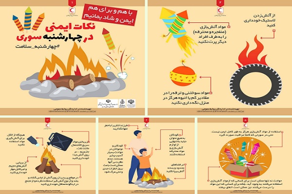 اینفوگرافیک/ نکات ایمنی در چهارشنبه سوری