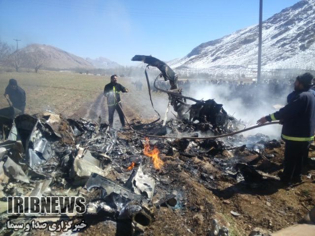 سقوط بالگرد امدادرسان ارتش در چهارمحال و بختیاری