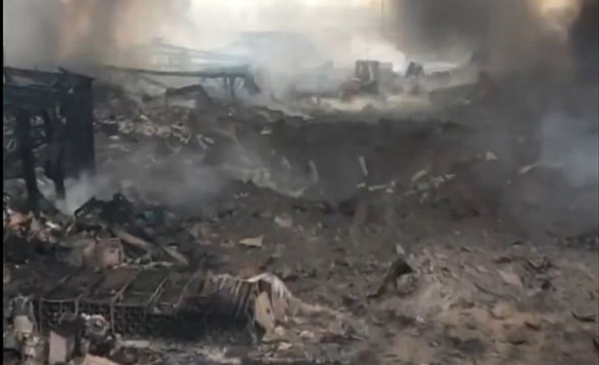 🎥ویدئو/ گودال ایجاد شده براثر انفجار در بندر شهید رجایی بندرعباس