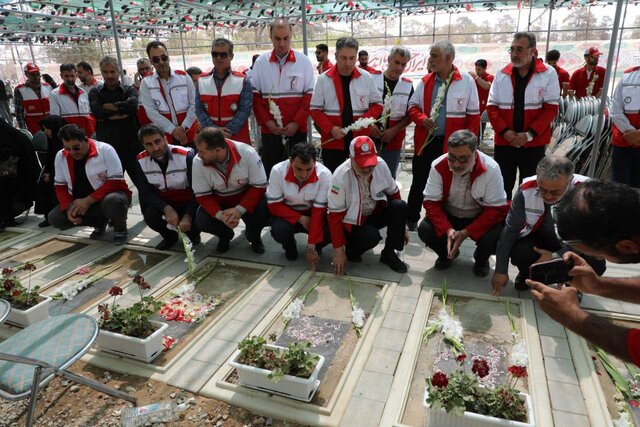 برگزاری مراسم بزرگداشت شهدای امدادگر جنگ ۱۲ روزه