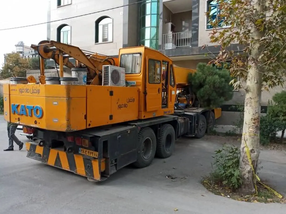 مرگ دو کارگر بتن‌سازی در اثر سقوط جرثقیل